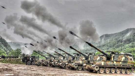 K9 Thunder is a South Korean 155 mm self-propelled howitzer