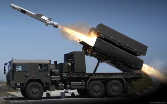 vehicle launched Naval Strike Missile (NSM)