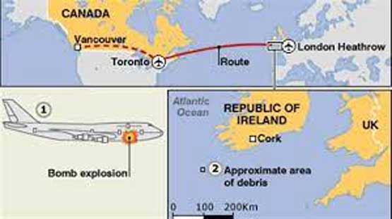 Air India Penerbangan 182 adalah penerbangan Air India yang beroperasi pada rute Montreal-London-Delhi-Bombay. Pada tanggal 23 Juni 1985, penerbangan ini dioperasikan menggunakan Boeing 747-237B dengan registrasi VT-EFO. Pesawat ini hancur di udara dalam perjalanan dari Montreal ke London, pada ketinggian 31.000 kaki (9.400 m) di atas Samudra Atlantik, akibat ledakan dari bom yang ditanam oleh teroris Sikh Kanada