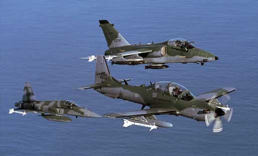 MAA-1A Piranha di F-5, AMX dan Super Tucano