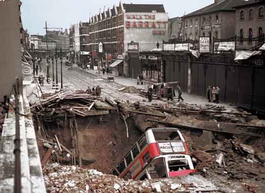 Kehancuran di Balham London 14 Oktober 1940