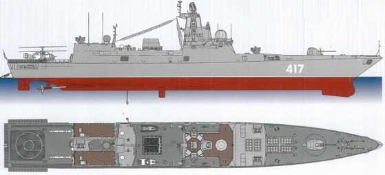 Fregat serbaguna kelas Laksamana Gorshkov (2010), Rusia