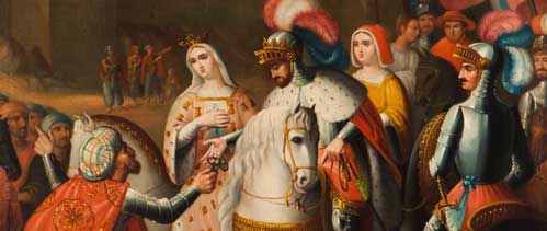 Tahun 1492 jatuhnya kerajaan Nasrid di Granada ke tangan Kerajaan Spanyol yang dipimpin oleh Ferdinand II dari Aragon dan Isabella I dari Kastilia