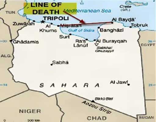 "The Line of Death" di perairan Libya