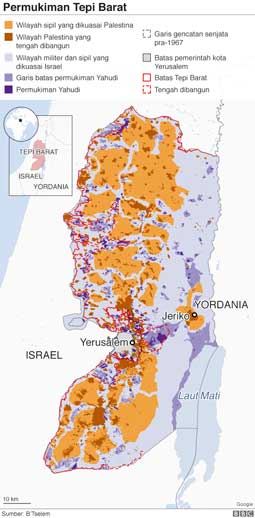 Wilayah Tepi Barat yang terus dirampas Israel