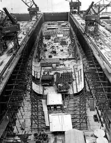 konstruksi di Newport News Shipbuilding & Dry Dock Company - 1959