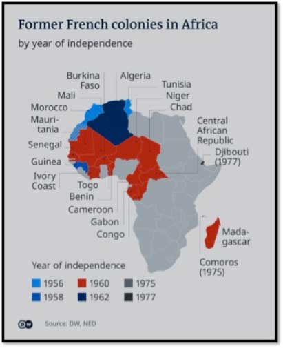 Bekas Jajahan Perancis di benua kaya Afrika