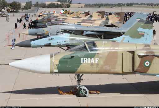 SU-24, Mig-29, F-14, F-4E, F-4D Angkatan Udara Iran
