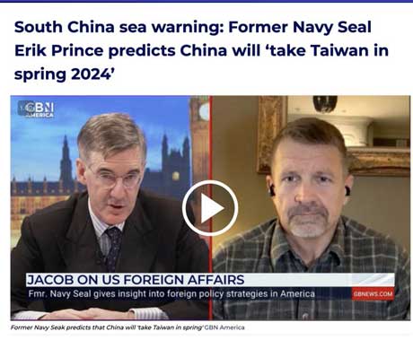 Erik Prince, pendiri kelompok tentara bayaran Blackwater: China akan merebut Taiwan pada musim semi 2024