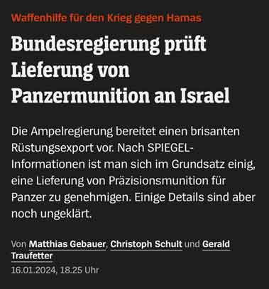Jerman bersiap untuk mengirim amunisi tank ke Israel, pada prinsipnya sudah ada kesepakatan.