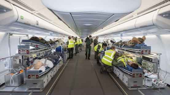Airbus A330MRTT kabin dalam konfigurasi medevac