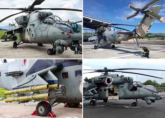 Helikopter serang Komando Penerbangan Angkatan Darat Venezuela Mi-35M2 'Caribe'