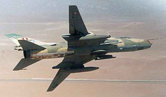 Angkatan Udara Peru memperoleh 32 pesawat Sukhoi Su-22A, 4 Su-22U, 16 Su-22M dan 3 Su-22UM antara tahun 1977 dan 1980. Pensiun pada tahun 2006,