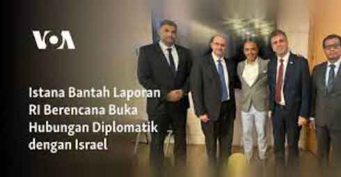 Istana Bantah Laporan RI Berencana Buka Hubungan Diplomatik dengan Israel