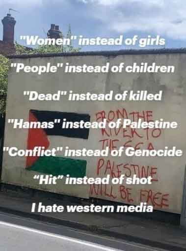 Kemunafikan media Barat terhadap Palestina dan Muslim