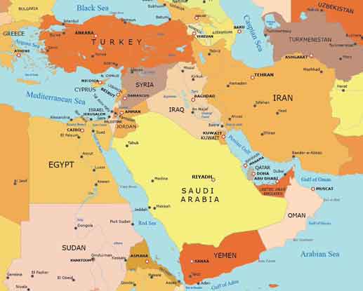 Peta Timur Tengah