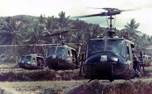 UH-1 telah lama menjadi simbol keterlibatan AS di Asia Tenggara pada umumnya dan Vietnam pada khususnya, dan sebagai akibat dari konflik tersebut, UH-1 telah menjadi salah satu helikopter yang paling dikenal di dunia. Di Vietnam, misi utama meliputi dukungan umum, serangan udara, transportasi kargo, evakuasi aeromedis, pencarian dan penyelamatan, peperangan elektronik, dan kemudian, serangan darat.