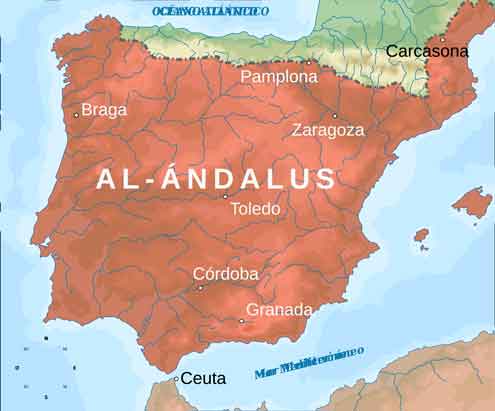 Al-Andalus adalah wilayah yang dikuasai Muslim di Semenanjung Iberia. Istilah ini digunakan oleh para sejarawan modern untuk menyebut bekas negara Islam di Gibraltar, Portugal, Spanyol, dan Prancis Selatan pada masa kini.