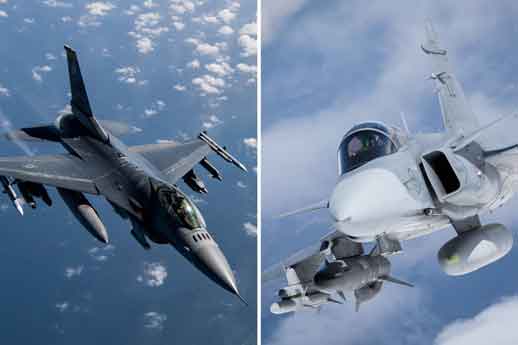 JAS 39 Gripen vs F-16 Fighting Falcon: Siapa yang Lebih Unggul?