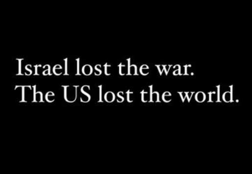 Zionis Israel kalah perang tetapi Amerika kehilangan cengkramannya terhadap dunia