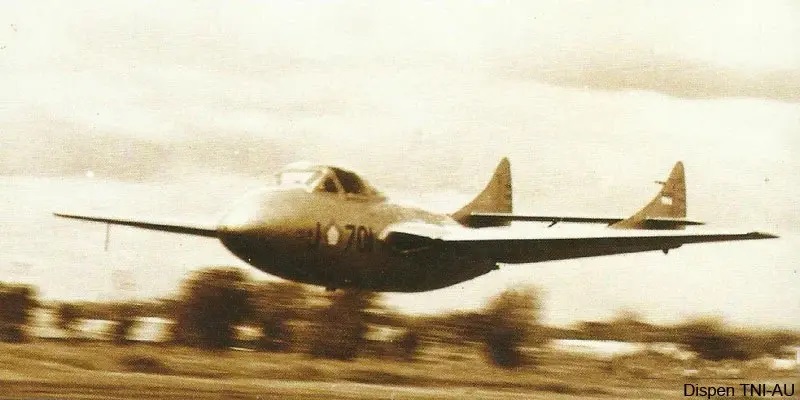 Melangkah ke Masa Lalu: de Havilland Vampire, Pesawat Jet Pertama dalam Operasional AURI