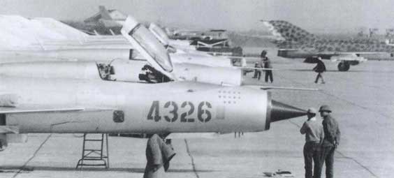 MiG-21PFs of the 921st Fighter Regiment, Vietnam People’s Air Force