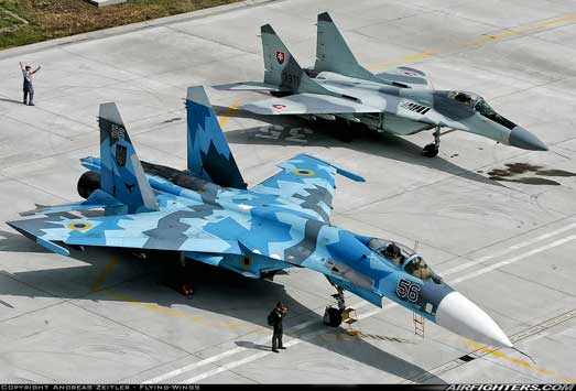 Su-27 Flanker dan Mig-29 Fulcrum