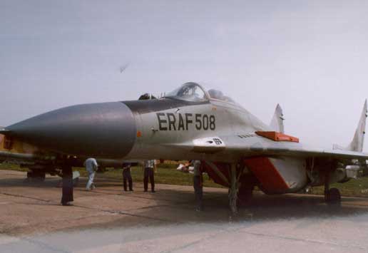 Eritrean Air Force's MiG-29 aircraft