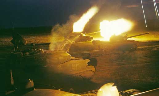 Persenjataan utama ZSU-23-4 Shilka terdiri dari empat kanon AZP-23 23 mm dengan elevasi +85° hingga -4°, dan lintasan turret 360°. Dapat menyerang target hanya dengan menggunakan satu atau dua dari empat kanon. Kanon memiliki jangkauan efektif hingga 2,5 km terhadap target udara dan hingga 2 km terhadap target darat.