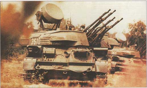 ZSU-23-4 yang juga dijuluki "Shilka" adalah sistem senjata antipesawat terbang berpemandu radar (SPAAG), dikembangkan pada awal tahun 1960-an dan pertama kali terlihat di depan umum selama parade di Moskow pada bulan November 1965. ZSU-23-4 terbukti sangat efektif selama perang Timur Tengah tahun 1973 dan menyebabkan banyaknya pesawat Israel yang jatuh. ZSU-23-4 juga digunakan di Vietnam Utara dan Selatan serta dalam Perang Teluk Arab oleh Iran dan Irak.