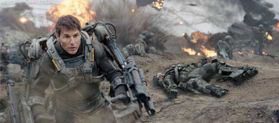 "Edge of Tomorrow" menceritakan kisah Mayor William Cage (Tom Cruise), seorang perwira Angkatan Darat Amerika Serikat yang tidak memiliki pengalaman tempur. Ia ditugaskan untuk memimpin serangan besar-besaran melawan makhluk alien yang telah menyerang Bumi. Dalam pertempuran pertamanya, Cage terbunuh, tetapi karena kontak dengan darah alien, ia terjebak dalam siklus waktu yang membuatnya terus-menerus kembali ke hari sebelum pertempuran.