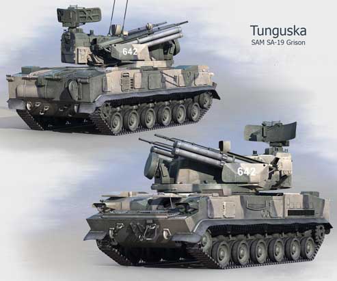 2S6 Tunguska 2K22 (kode NATO SA-19 ​​Grison) adalah sistem pertahanan udara swagerak buatan Rusia yang menggabungkan persenjataan meriam dan rudal. 2S6 Tunguska dimaksudkan untuk melindungi tank dan unit bermotor dari pesawat terbang dan helikopter yang terbang rendah, beberapa jenis rudal jelajah, serta untuk menyerang target darat lapis baja ringan dan personel musuh.