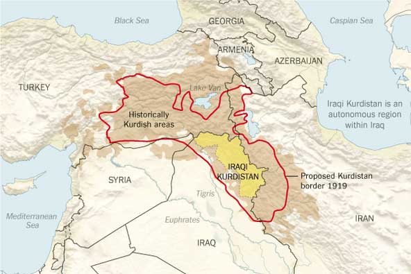 Wilayah Kurdistan terletak di persimpangan berbagai jalur perdagangan penting dan sumber daya alam seperti minyak. Ini menjadikan suku Kurdi sebagai pemain kunci dalam geopolitik Timur Tengah.