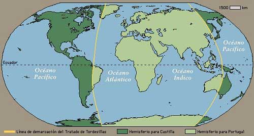 Perjanjian Tordesillas adalah perjanjian yang ditandatangani pada 7 Juni 1494 antara Raja Ferdinand II dari Aragon dan Ratu Isabella I dari Castile dengan Raja John II dari Portugal. Perjanjian ini berisi kesepakatan tentang pembagian dunia menjadi wilayah pengaruh kolonial Spanyol dan Portugal