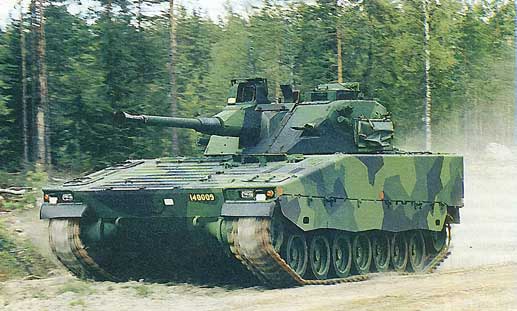 Combat Vehicle 90 (CV90)adalah keluarga kendaraan tempur lapis baja beroda rantai Swedia yang dilengkapi dengan menara dengan meriam 40 mm dari Bofors.